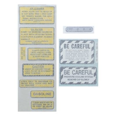 Chassis Decal Set