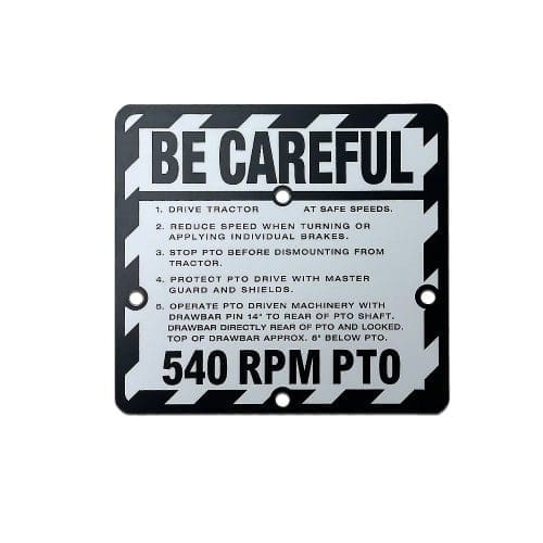 "BE CAREFUL" Plate