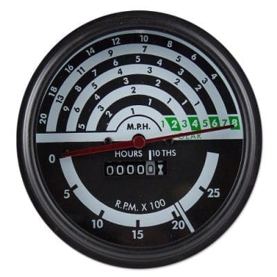 Tachometer with Red Needle
