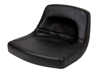Low Back Black Steel Pan Seat