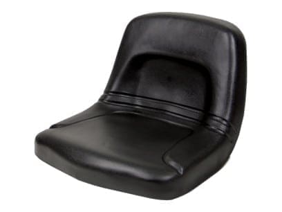 High Back Black Steel Pan Seat