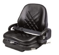 Premium Black Integrated Suspension Seat