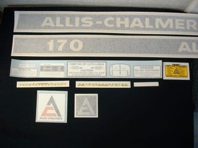 AC 170 Vinyl Chassis Decals