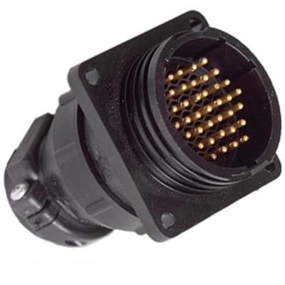 37-Pin Amp Flange Receptacle