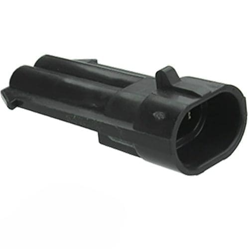 2-Pin Metri-Pack Socket Connector with Male Pins