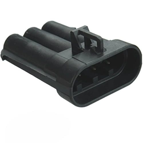 3-Pin Metri-Pack Socket Connector with Male Pins