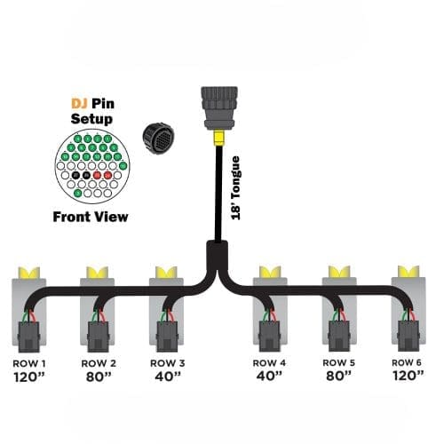 6 Row Planter Harness