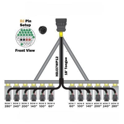 12 Row Planter Harness