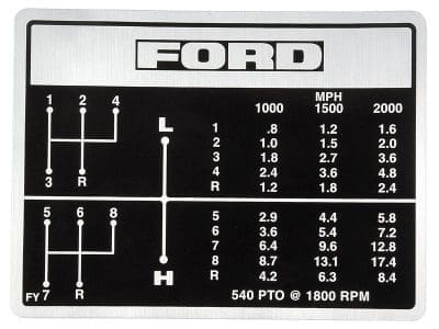 Gear Stick Decal