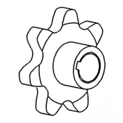 Clean Tailing Auger Sprocket