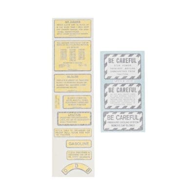 Chassis Decal Set