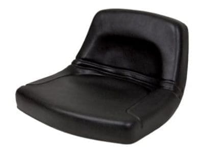 Low Back Black Steel Pan Seat