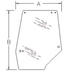 Left Hand Upper Door Glass