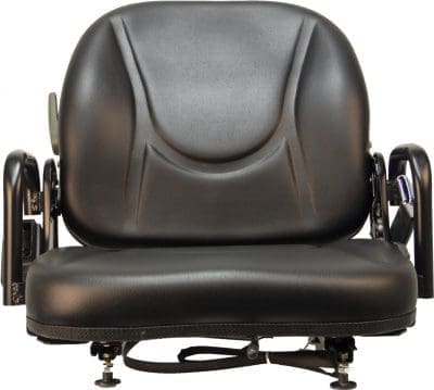 Fold-Down Back Seat, Hip Restrnt, Lap Belt, Slides, black vinyl