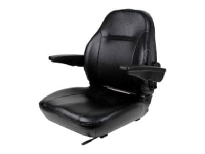 Heavy Duty Black Premium Vinyl High-Back Seat