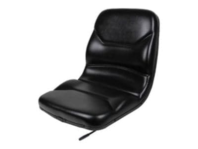 Contoured Steel Pan Seat, Hip Restraints, RSB, Slides, Heavy Duty Black Vinyl