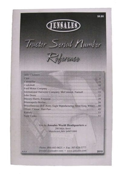 SERIAL NUMBER BOOK
